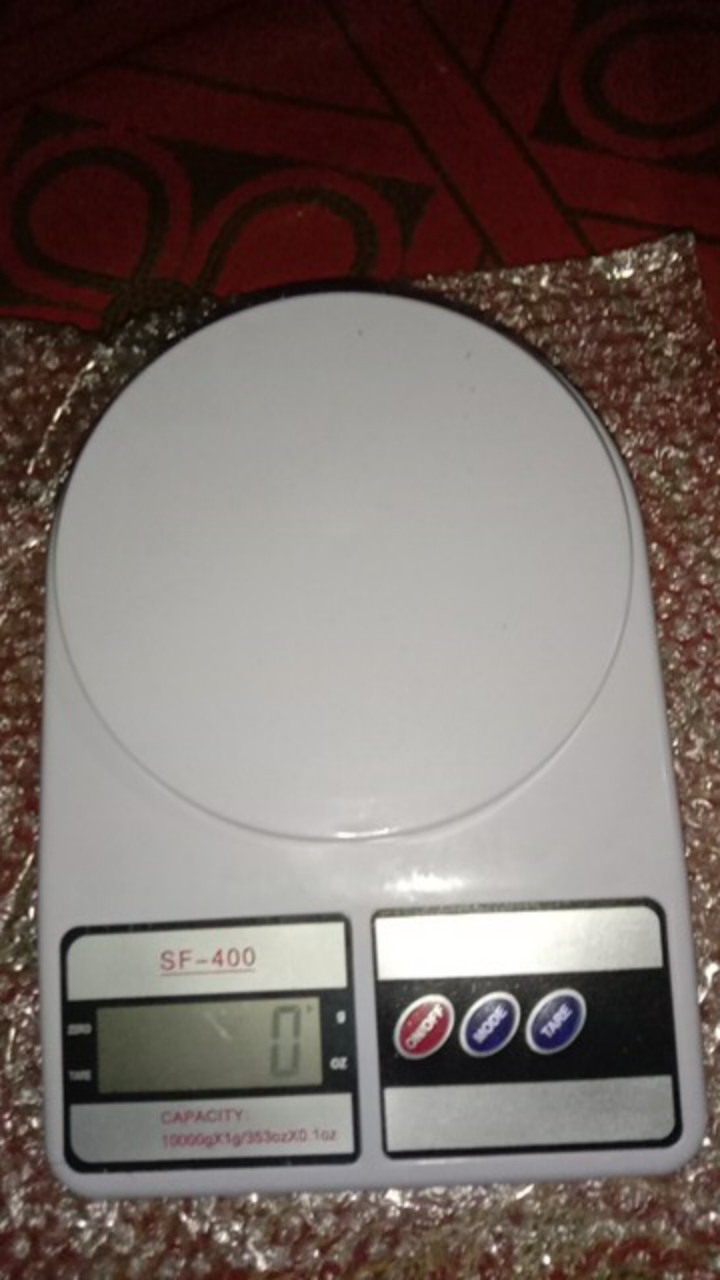 Timbangan Dapur Digital Original Sf 400 Murah Includ Baterai 10 Kg