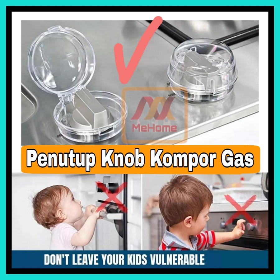 NA - Penutup Knop Kompor Gas Universal Transparan Cover Knop Kompor