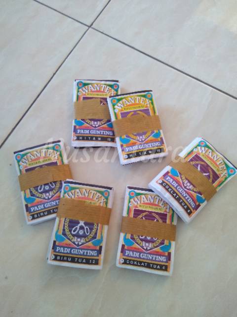 Wantex / wenter pewarna pakaian &quot;Padi Gunting&quot; warna warni