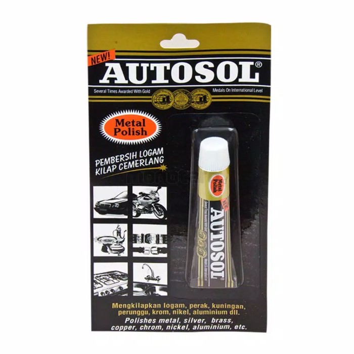 Autosol Metal Polish 15 Gram - Poles Metal Chrome Stainless - Pembersi