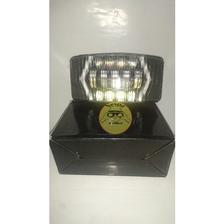 lampu daymaker vespa excel custome, lampu daymaker, lampu vespa excel, daymaker excel