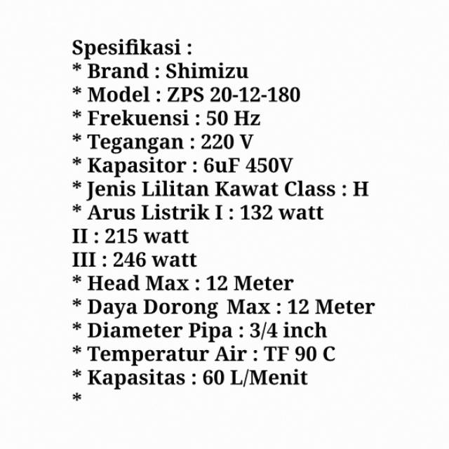 Pompa Booster Shimizu 3 Tahap Zps 20 12 180 Pompa Air Pendorong Shopee Indonesia