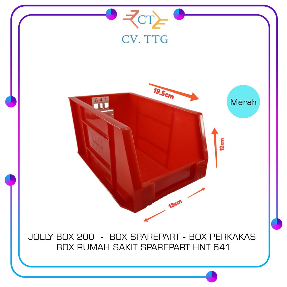JOLLY BOX 200 BOX SPAREPART - BOX PERKAKAS BOX RUMAH SAKIT SPAREPART HNT 641