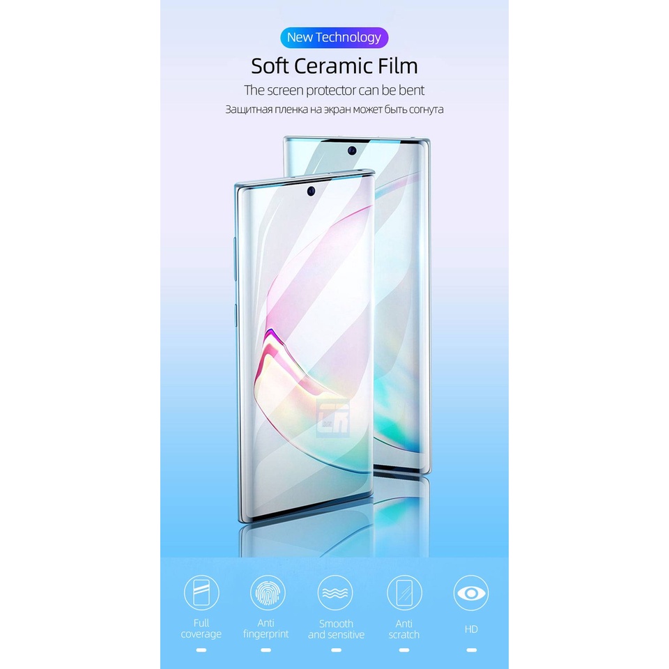 Explosion proof Soft Ceramic Film for VIVO X60 / X60 pro / X50 / x50 Pro / X30 / X30 pro / X27 / X27 Pro / X23X / 23 / X21 / S9 / S7 / S6 / S5 / iqoo7 Screen Protector Ulrta film