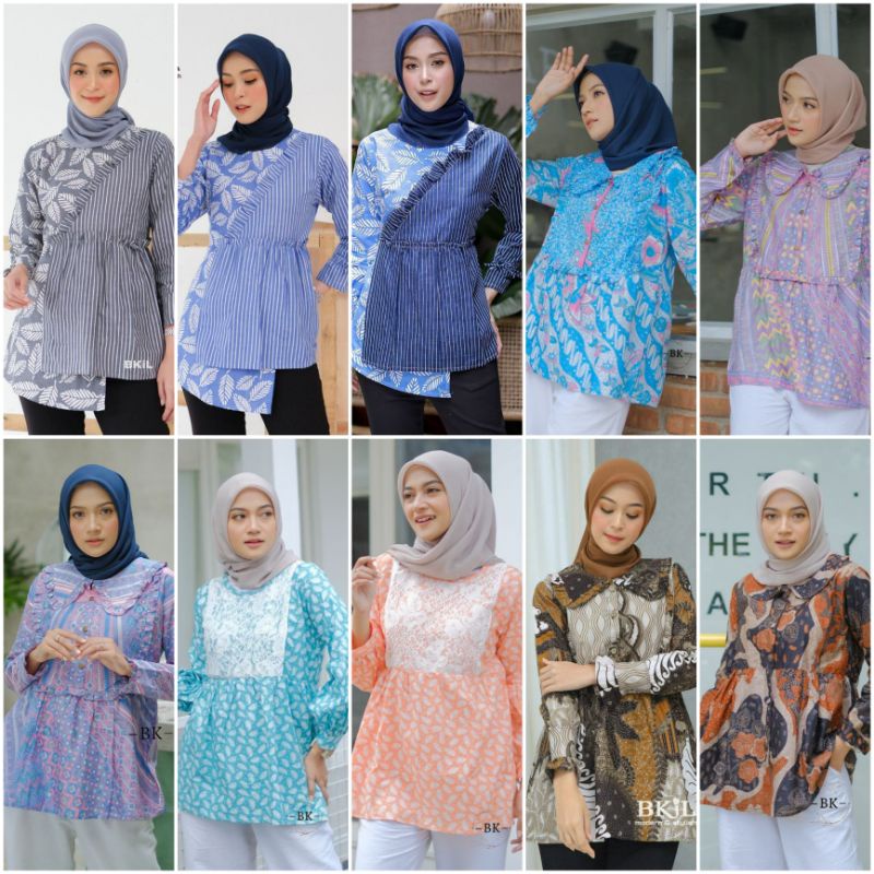 BATIK WANITA SOFT / BLUS BATIK WARNA SOFT PASTEL