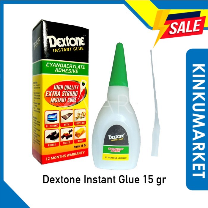 

KNKU - Dextone Instant Glue 15 gr Power Lem Super Cyanoacrylate Adhesive