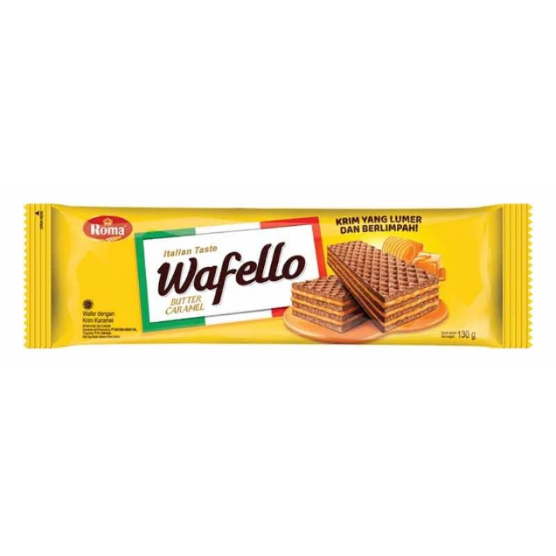 

Roma wafer wafello italian butter caramel 130gr