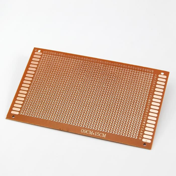 PCB Lubang IC PCB Bolong Single Side Prototype PCB Bread board 9x15cm
