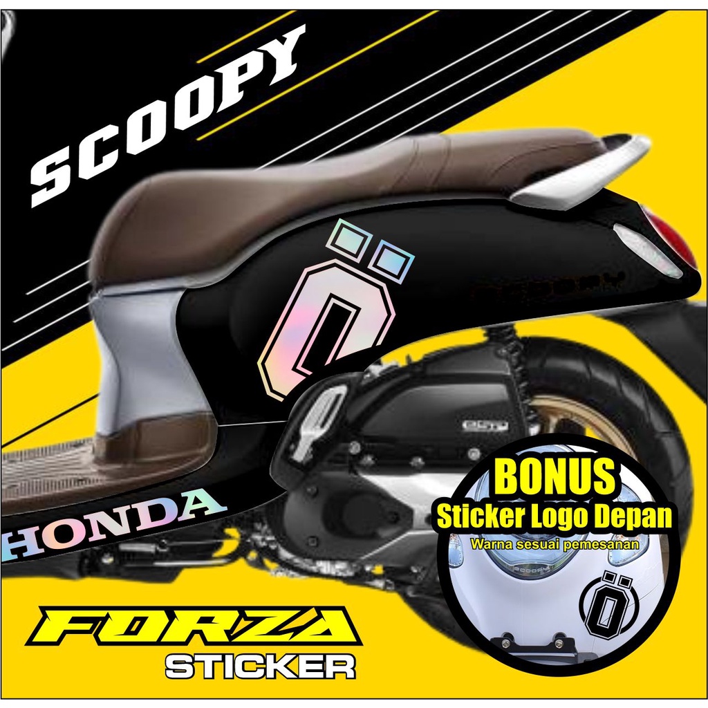 Sticker Cutting Sticker Motor OHLIN logo Sticker Honda Scoopy