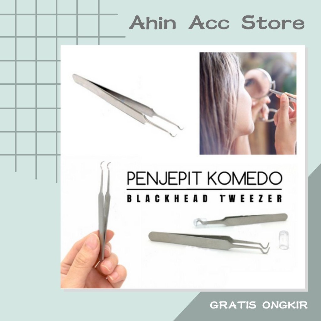 Alat Pembersih Komedo / Pinset Komedo / Penjepit Komedo / Blackhead Tweezer