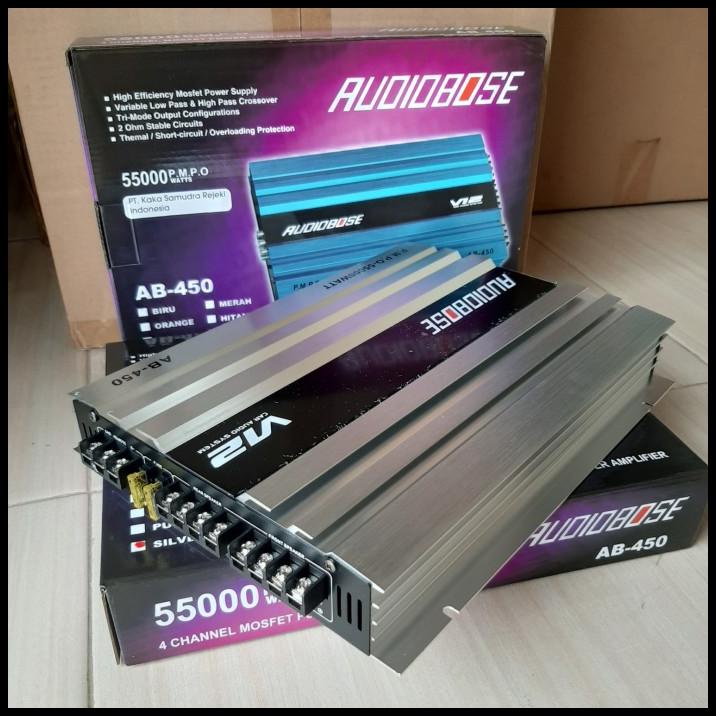 Power 4 Ch Audiobose Ab-1290 Amplifier Audiobose Power Mobil Amplifier