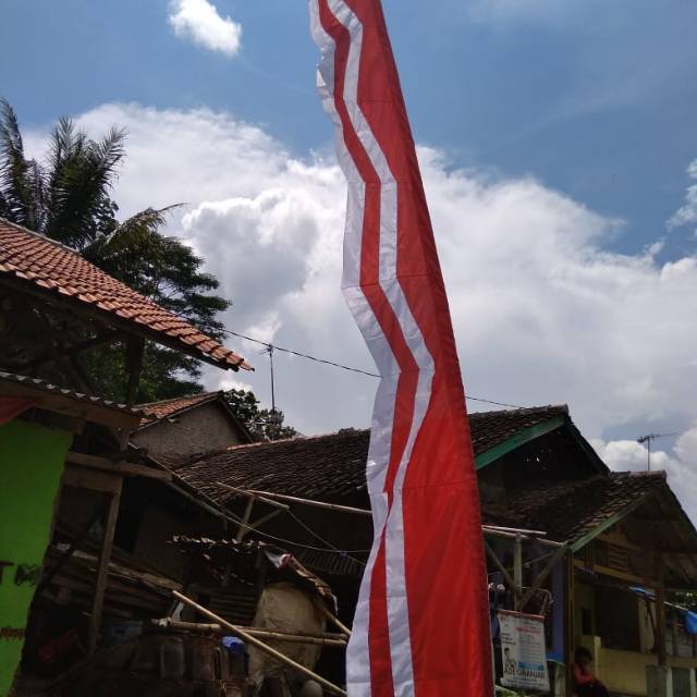 Umbul umbul merah putih panjang 6 meter