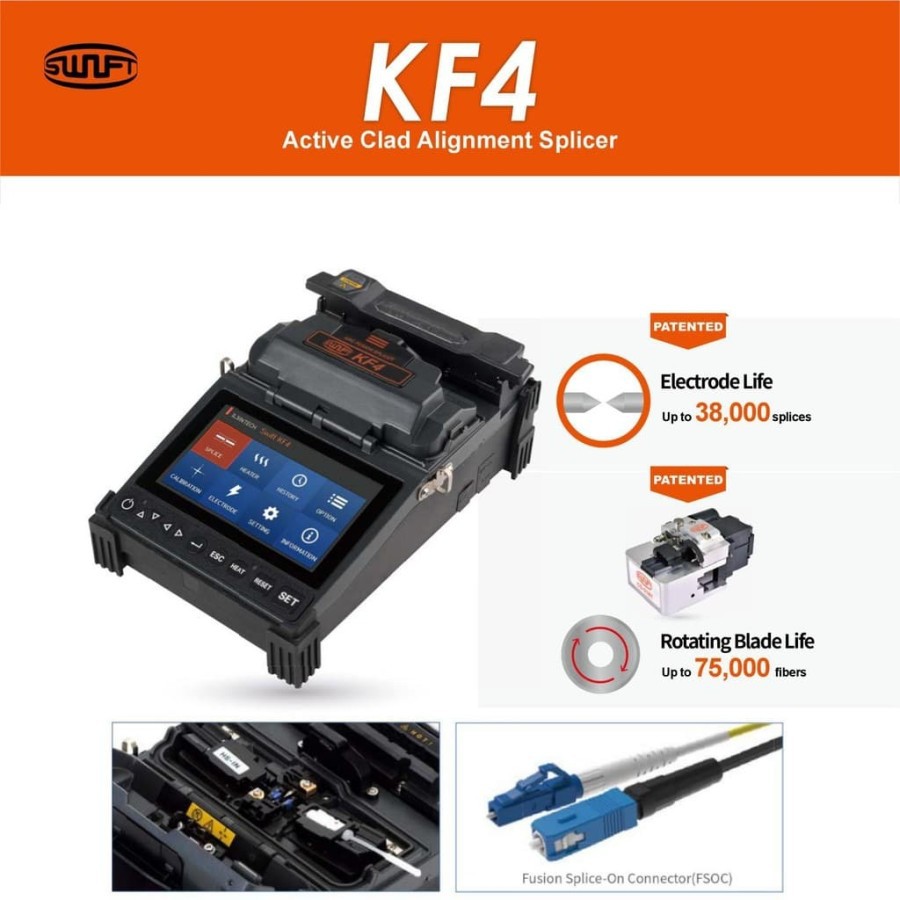 Splicer Ilsintech KF4 Fusion Splicer Swift Ilsintech KF4 Fiber Optik