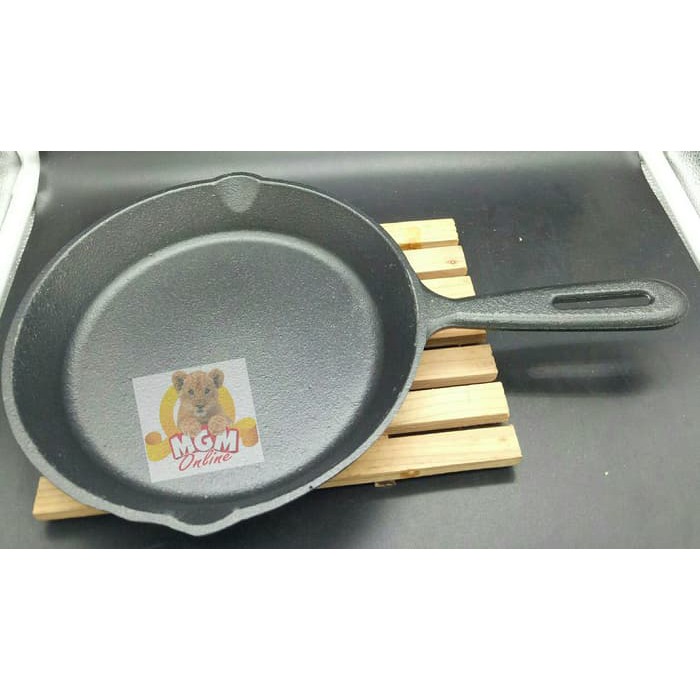 Iron Cast Frypan 20Cm / Gagang Pengorengan Besi Cor SUPER TEBAL 20CM