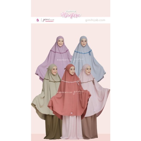 Mukena Dewasa Mukena Bushra By Gimi Hijab