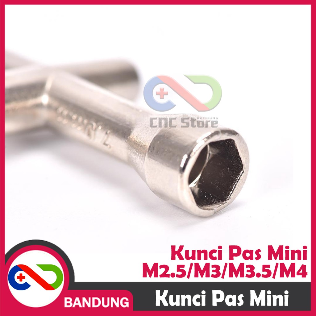 KUNCI PAS BAUD HEXAGONAL NUT MUR 2MM 2.5MM 3MM 4MM M2 M2.5 M3 M4 JP2 JP2.5 JP3 JP4