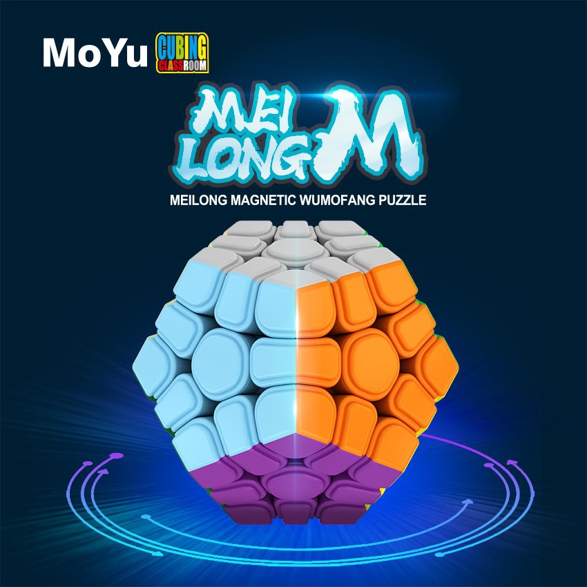 Magic Cube Megaminx Magnetic Moyu Meilong Megaminx M v2 3x3 Puzzle Megaminx Magnetik Stickerless Wum