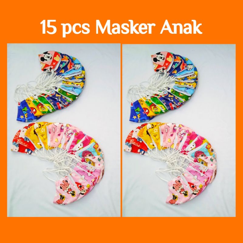 GROSIR MASKER ANAK KAIN KARAKTER DUCKBILL