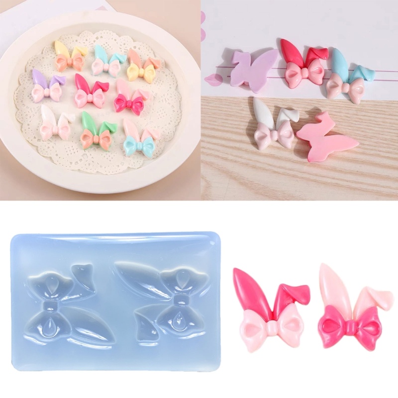 Siy Cetakan Resin Bentuk Pita Bahan Silikon Untuk Membuat Perhiasan DIY