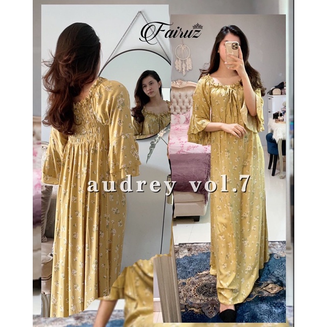 Daster arab FAIRUZ AUDREY Homedress Rayon Homewear Original Label-FAY: LEMON VOL.7