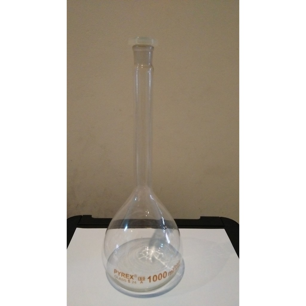 Jual Labu Ukur Volumetric Flask 1000 Ml 1 Liter Rrc Grade B Shopee Indonesia 5392