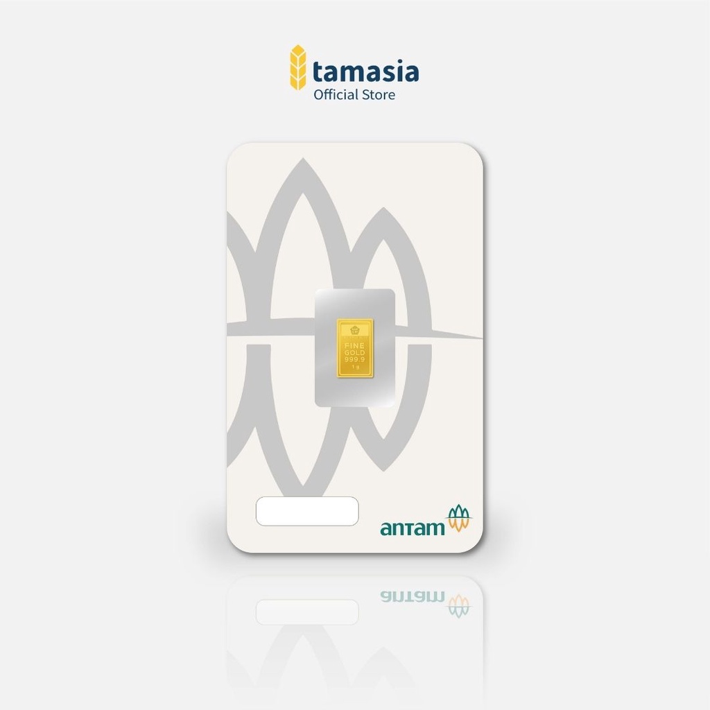 Logam Mulia Antam Emas 1 Gram Tamasia - Logam Mulia Emas 24K Sertifikat Antam Kemurnian 99,99% Terim