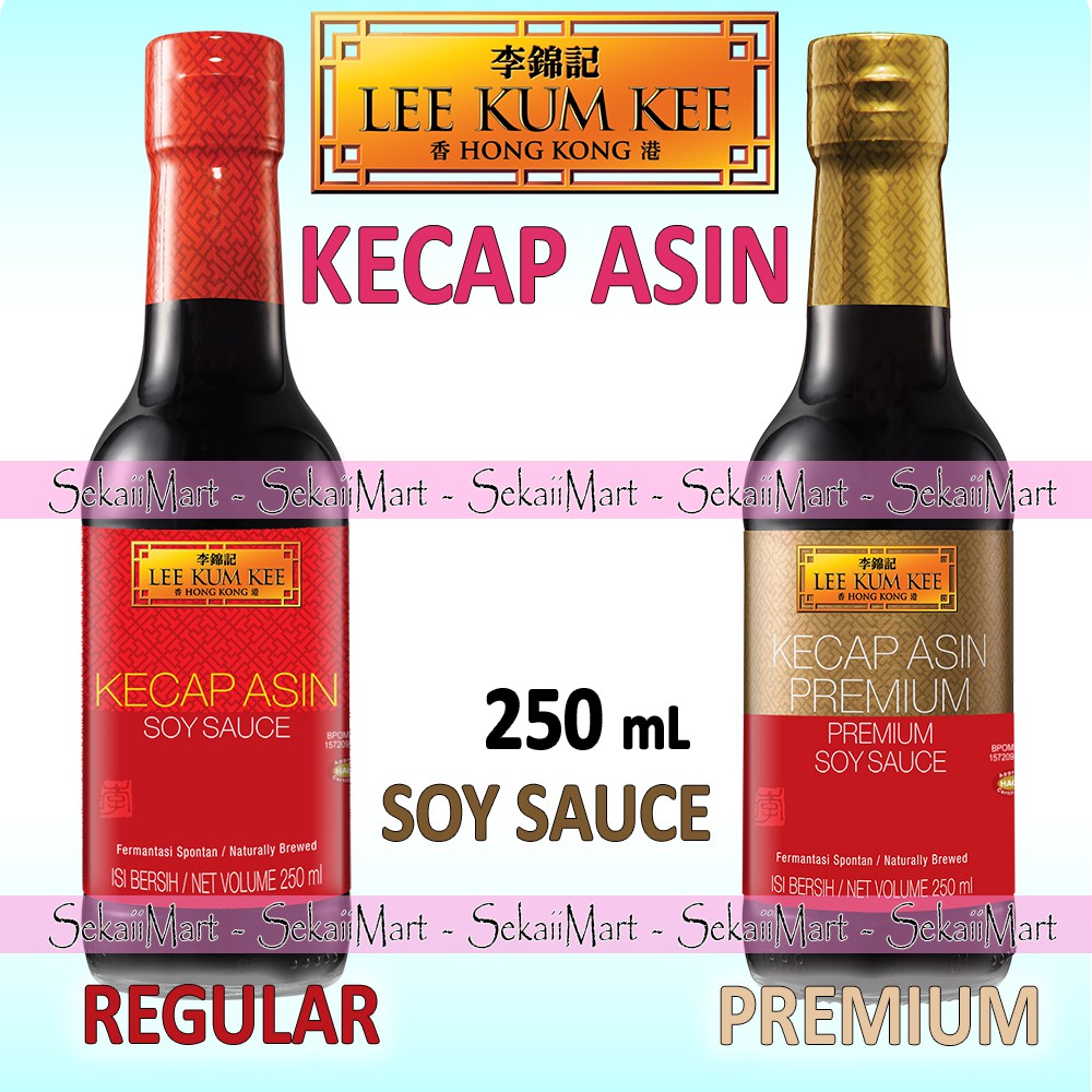 

LEE KUM KEE Kecap Asin 250ml - LKK SoySauce Regular / Premium Salty Soy Sauce Botol Kecil