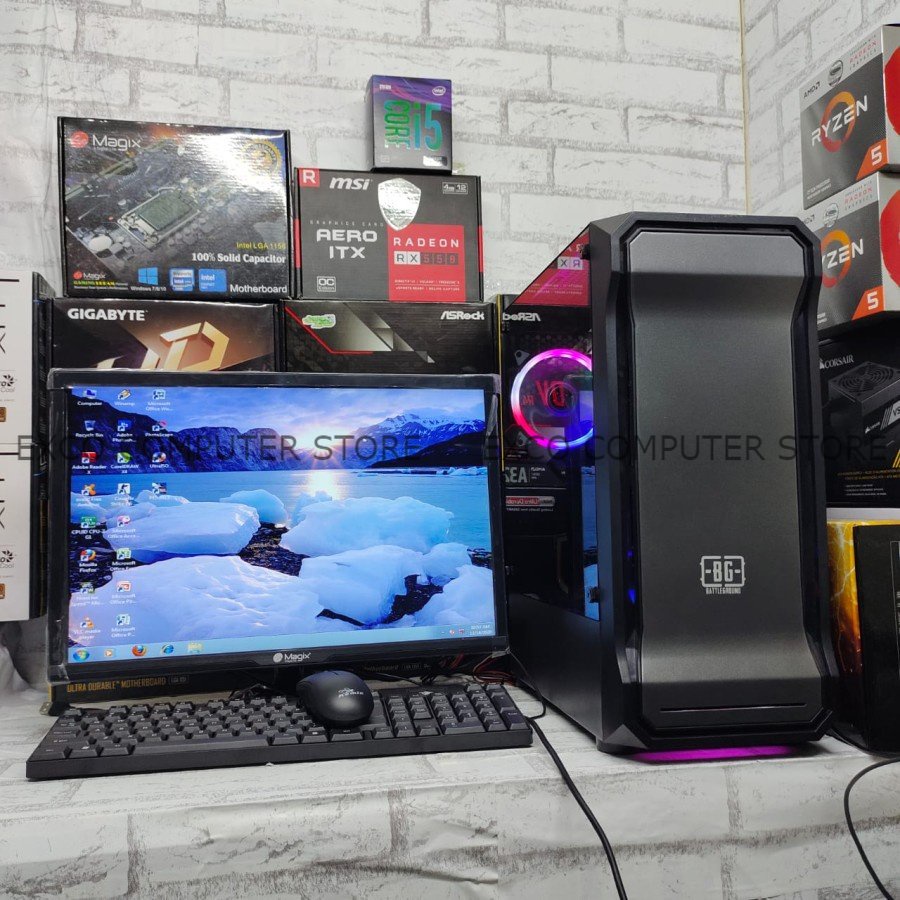 PC CPU FULLSET GAMING bisa main GTA 5 Dll ( PC Computer Komputer Gaming Gamers Minimalis