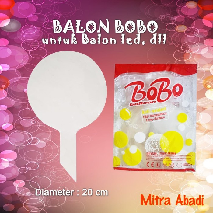 BALON PLASTIK Balon LED/Balon BOBO/BOBO Balon/Balon Lampu Tumblr