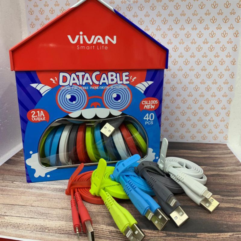 KABEL DATA VIVAN IPHONE FAST CHARGER