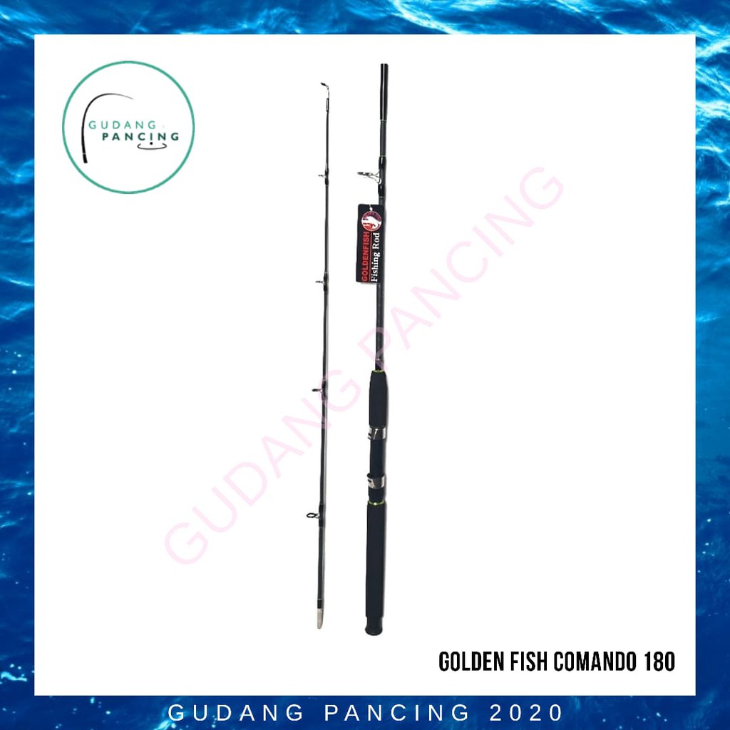 Rod / Joran Pancing Golden Fish Comando 180 210 240 270 Fiber Solid