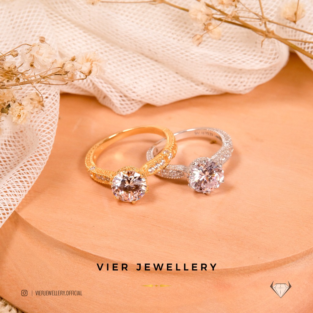 Vier Jewellery Wynn Edition Ring 3431 , cincin replika berlian crystal zirconia