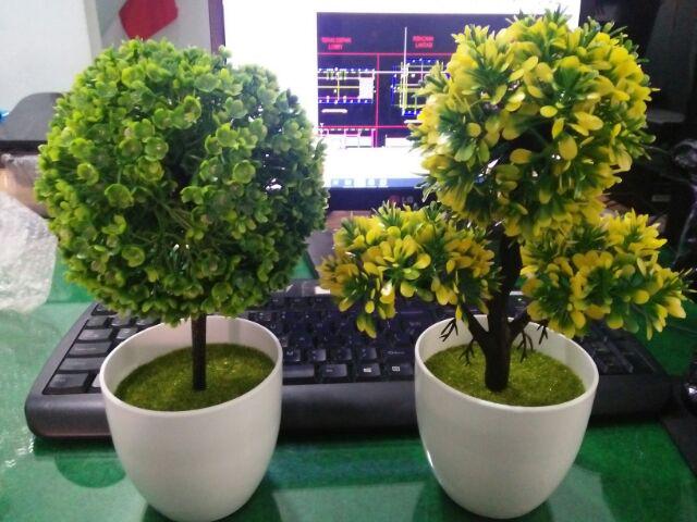 Pot Tanaman Hias Artificial Bulat