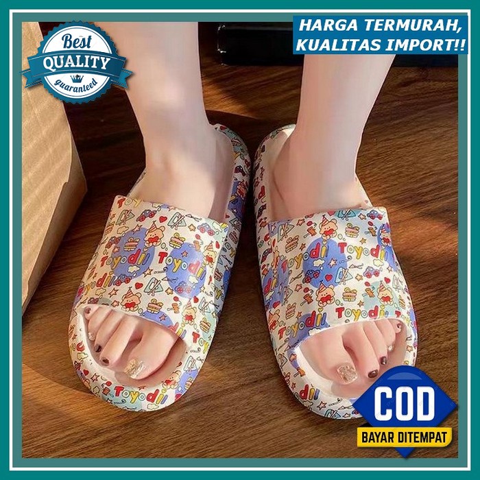 Sandal Wanita Slide Slip On Sandal Santai Termurah 2022 Ibu Kekinian Cantik Bahan Premium Sandal Imp