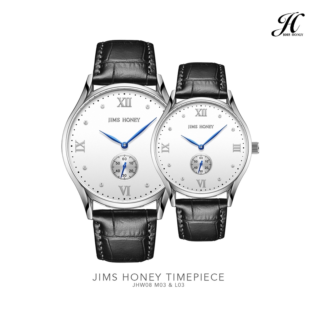 JAM TANGAN JHW 08 COUPLE JIMS HONEY JAM TANGAN KULIT CROCO (HARGA SATUAN)
