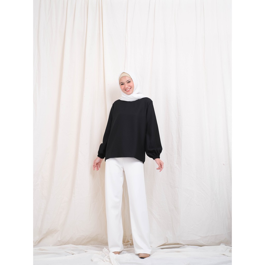 Linata Fashion | Kalina Blouse Lengan Balon Moscrepe Import-7