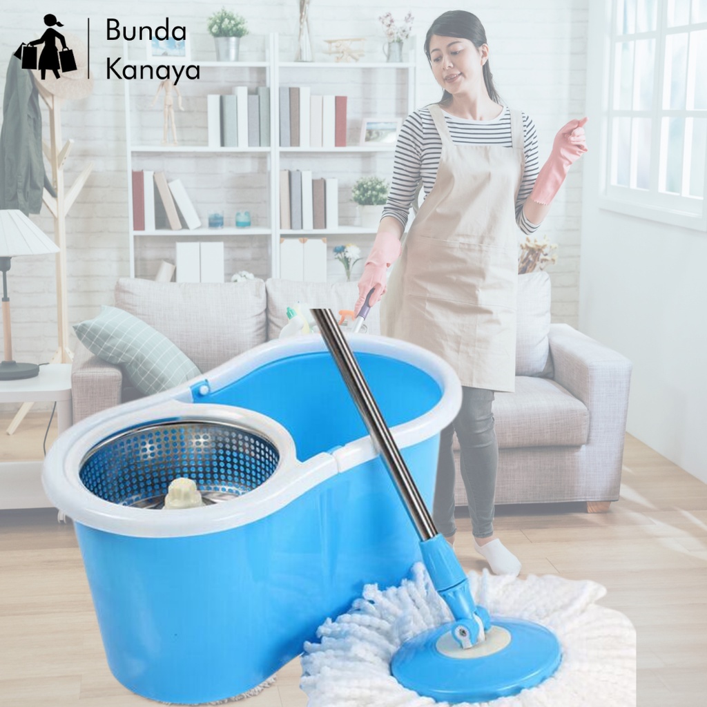 Bunda Kanaya Spin Magic Mop 360 Alat Pel Lantai Praktis