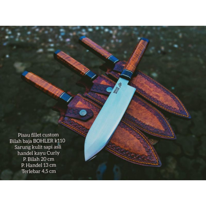pisau dapur pisau pilet daging bohler k 110