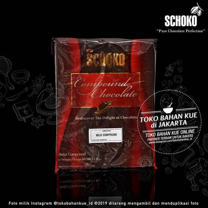 

Schoko Milk Compound 1kg Chocolate Cokelat Susu Baking Coklat Cocoa