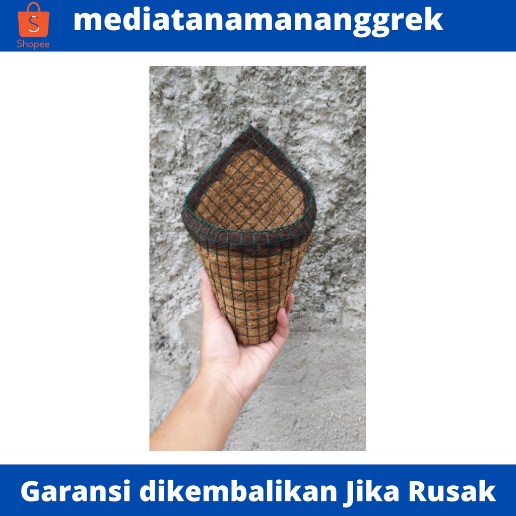 Pot Tempel Sabut kelapa / pot anggrek bulan / dendrobium / pot sabut kelapa