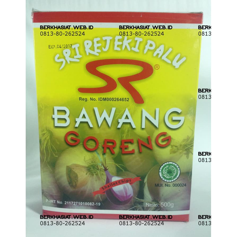 

Bawang Goreng Sri Rejeki Bawang Palu ukuran 500gr