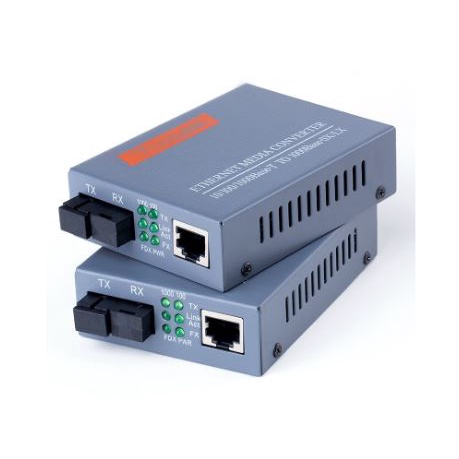 Fiber optical rj45 media converter Netlink Gigabit ethernet 10/100/1000 htb-gs-03 A/B set - Konverter FO to lan