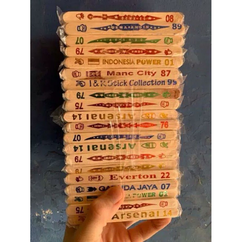 Stik Es krim Kayu Sablon Mainan Anak lokal