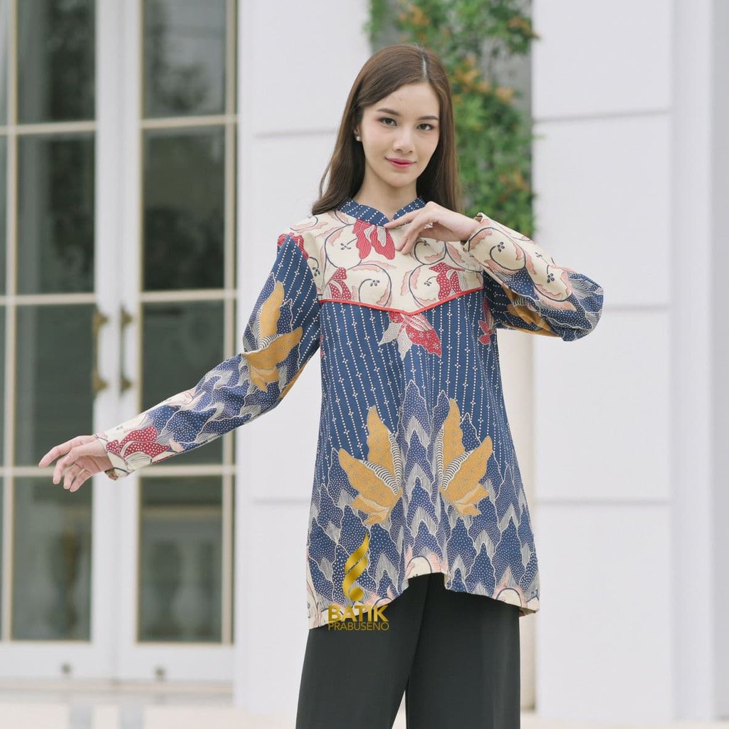 BATIK PRABUSENO BLOUSE AQILA BATIK WANITA PRABUSENO / ATASAN WANITA / BLOUSE WANITA / TUNIK WANITA