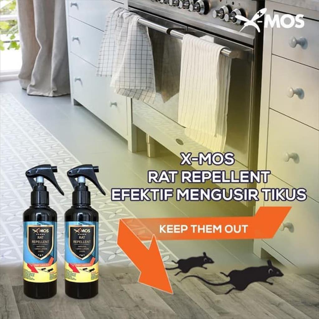 Pengusir Tikus X-mos anti rat tikus Xmos spray 200ml rat repellent