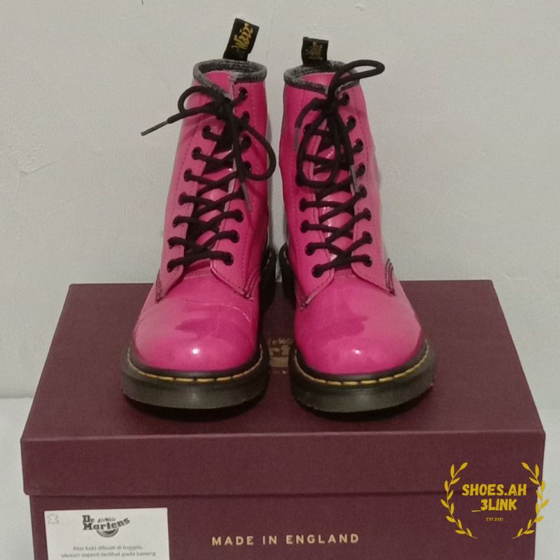 Dr.Martens 1460 W HOT PINK PATENT LAMPER (MIT)