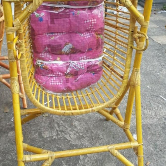 Ayunan Bayi Rotan Bonus Kasur / Box Bayi Model Ayun Maju Mundur