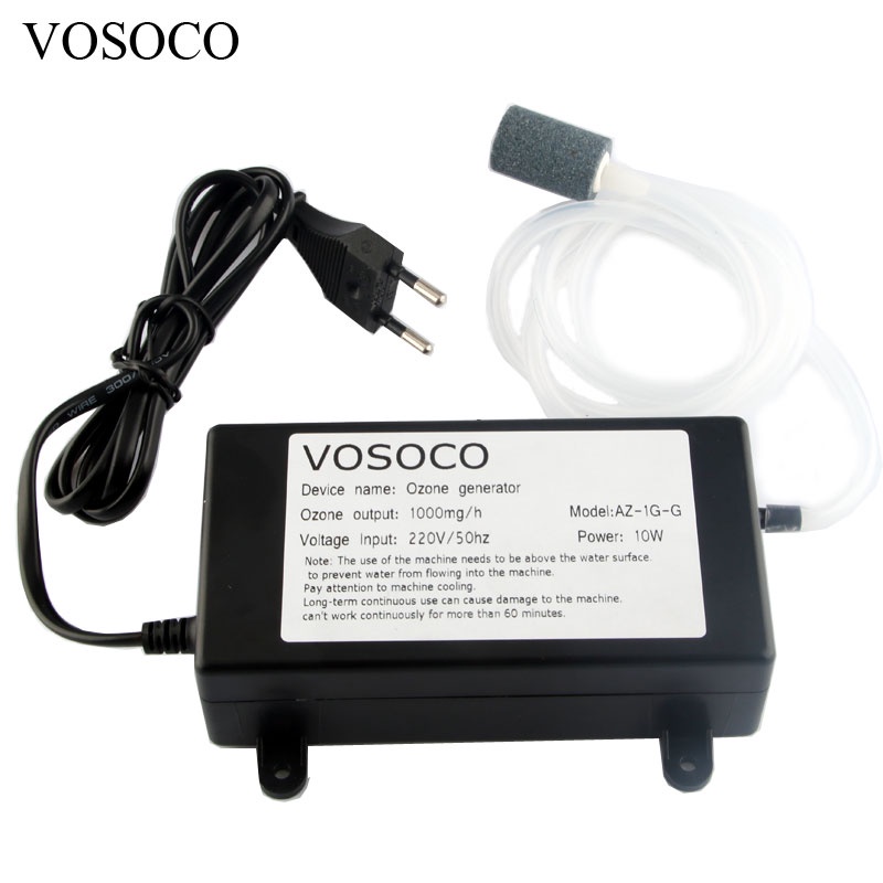 VOSOCO Ozone Generator Water Air Purifier Sterilizer 1000mg AZ1G-G