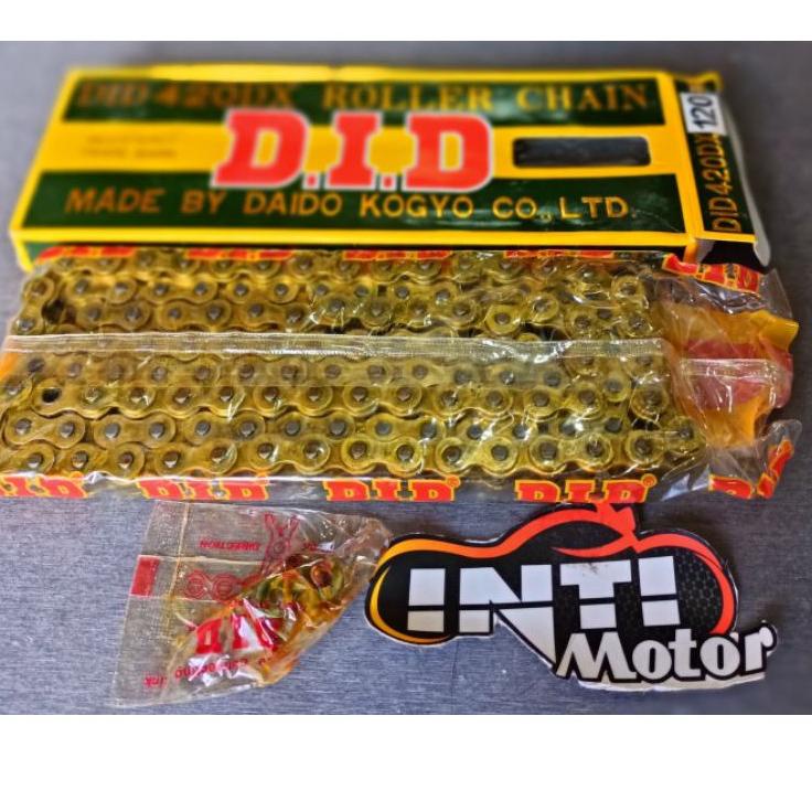 Paling Disukai.. Rantai DID 428 panjang 112 dan 128 SILVER CHROME CHAIN DRIVE Motor variasi 428112 4