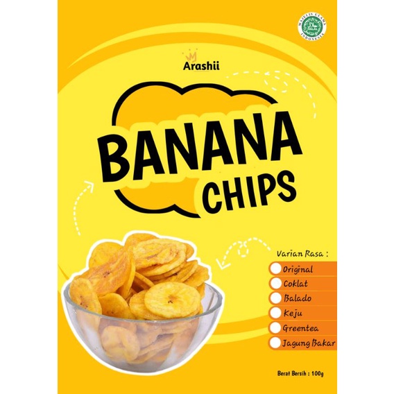 

Banana Chips / Lantak varian rasa